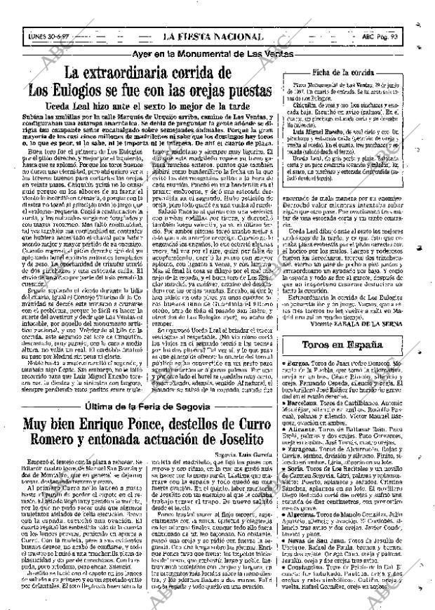 ABC MADRID 30-06-1997 página 93