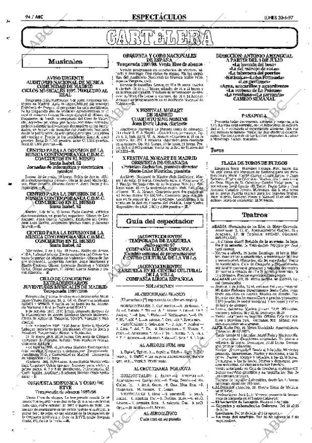 ABC MADRID 30-06-1997 página 94