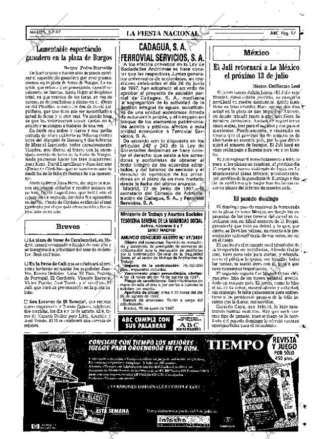 ABC MADRID 01-07-1997 página 97