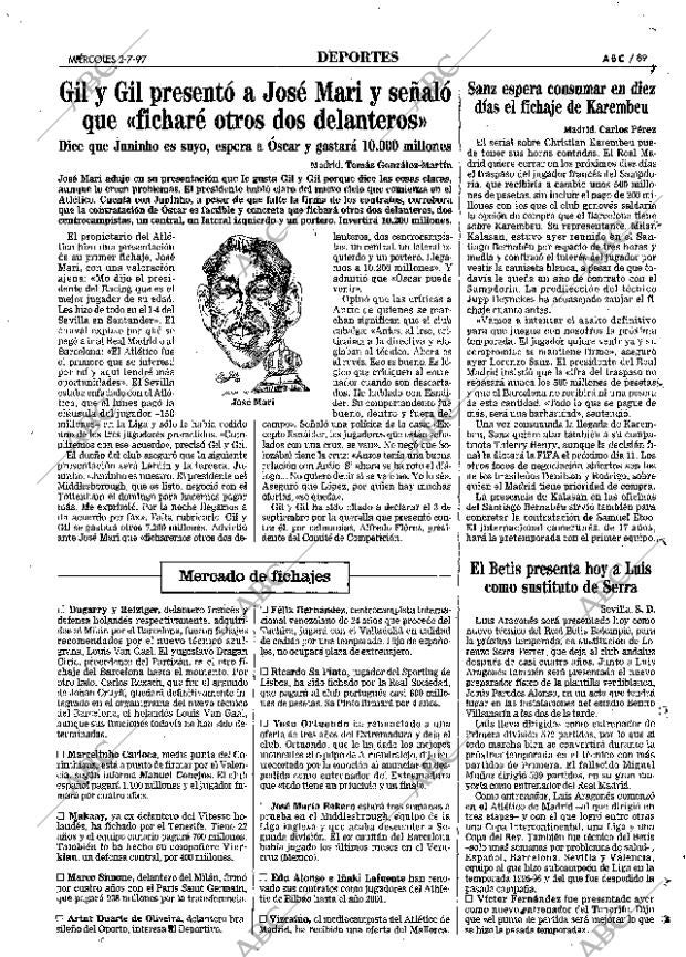ABC MADRID 02-07-1997 página 89