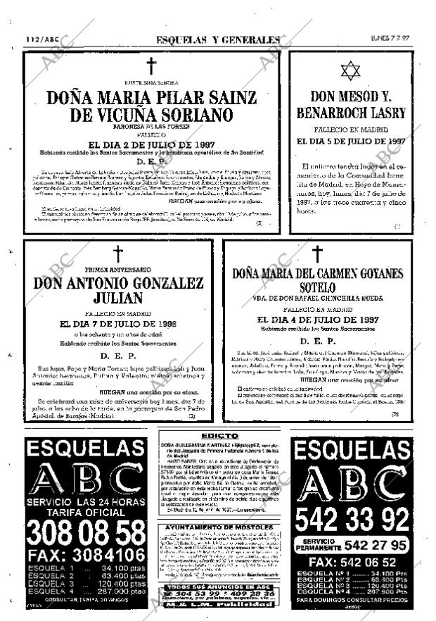ABC MADRID 07-07-1997 página 112