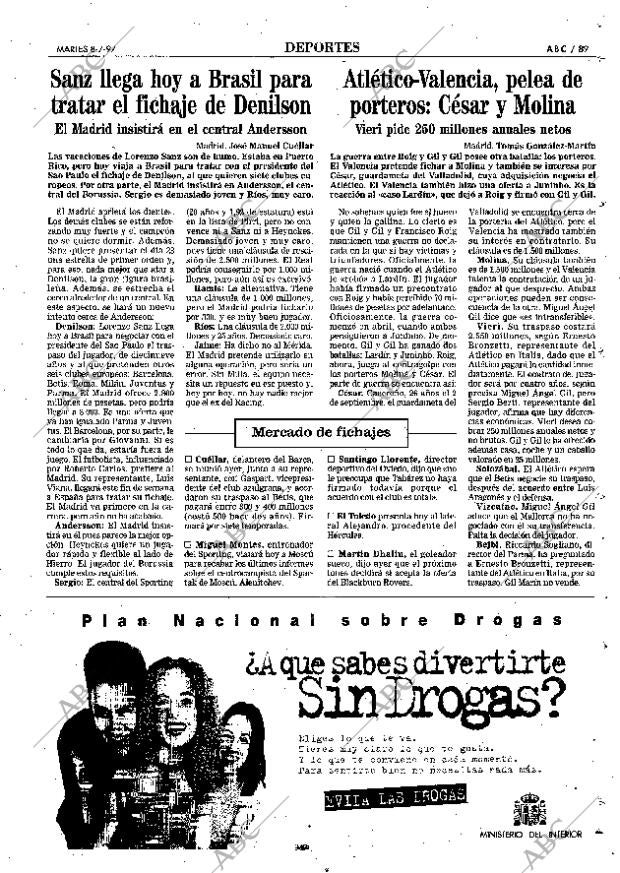 ABC MADRID 08-07-1997 página 89