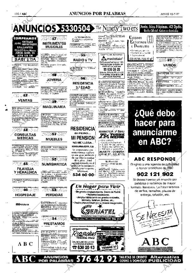 ABC MADRID 10-07-1997 página 110