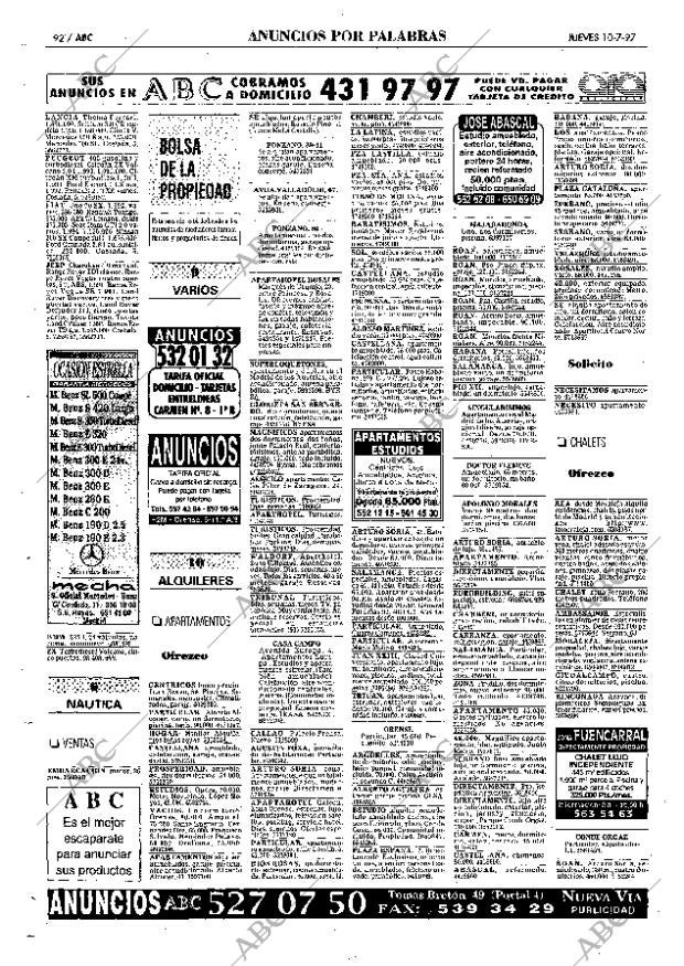 ABC MADRID 10-07-1997 página 92