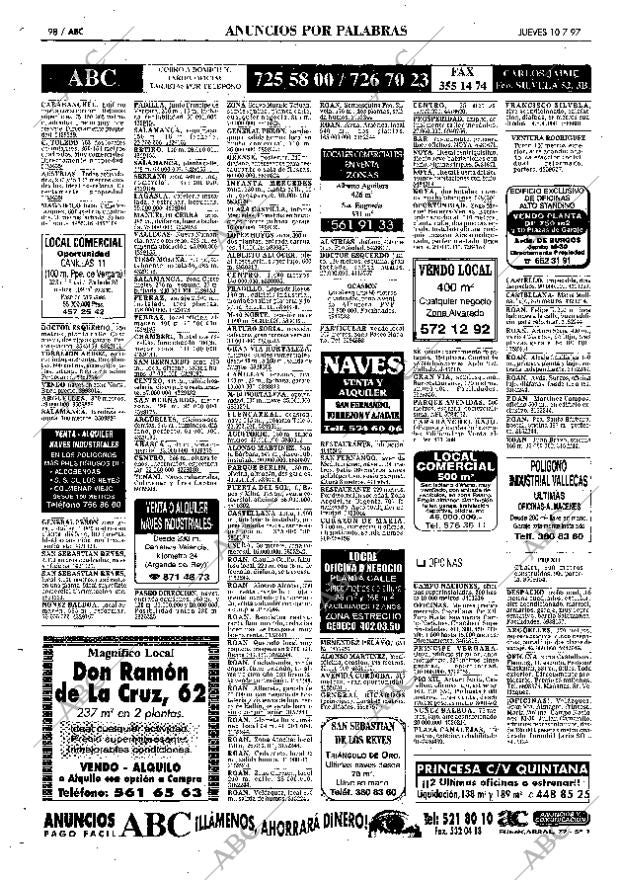 ABC MADRID 10-07-1997 página 98
