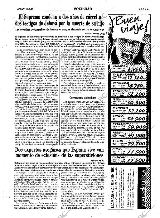 ABC MADRID 11-07-1997 página 61