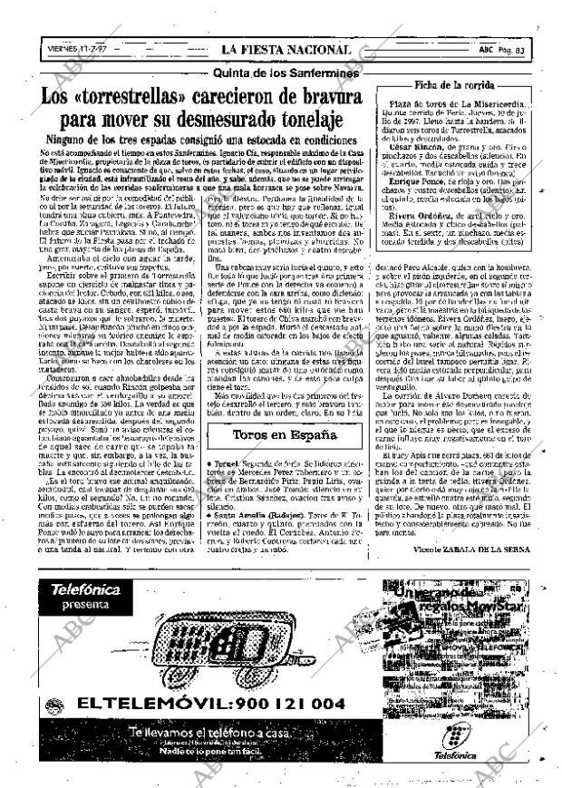 ABC MADRID 11-07-1997 página 83
