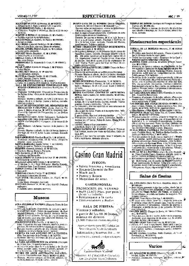 ABC MADRID 11-07-1997 página 99