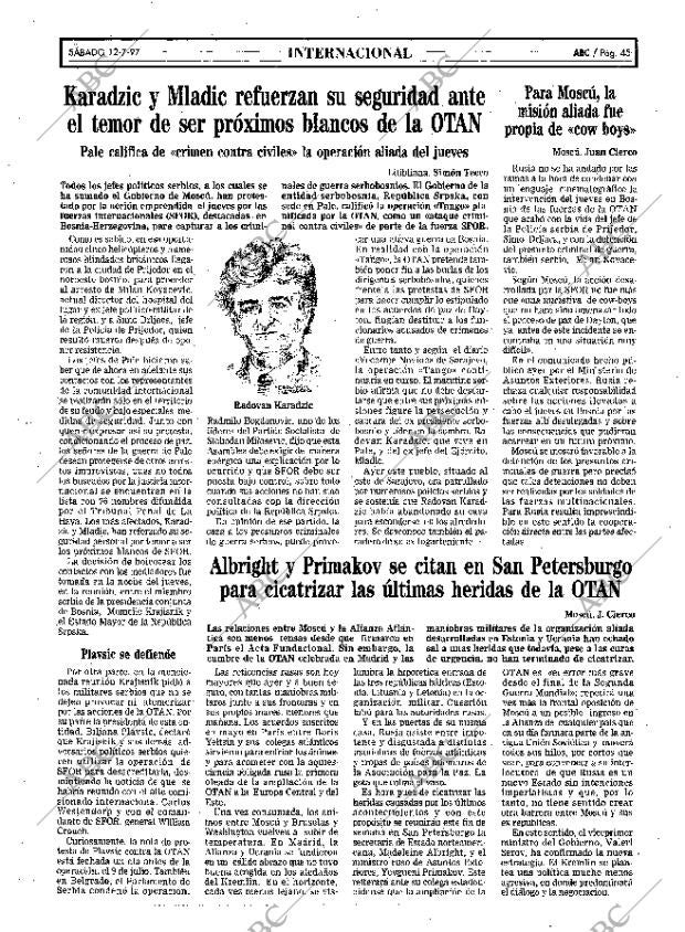 ABC MADRID 12-07-1997 página 45