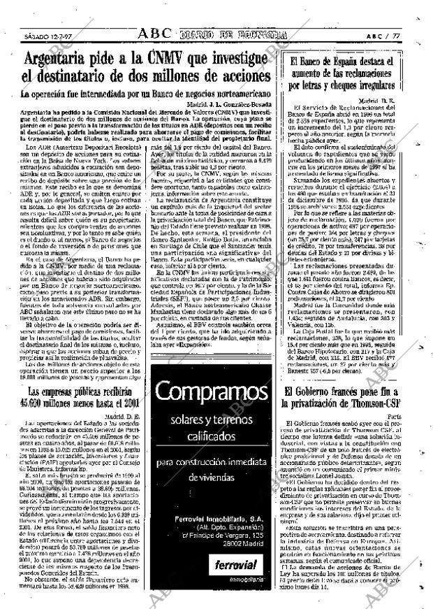 ABC MADRID 12-07-1997 página 77