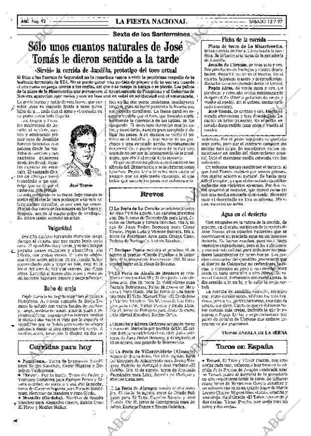 ABC MADRID 12-07-1997 página 92