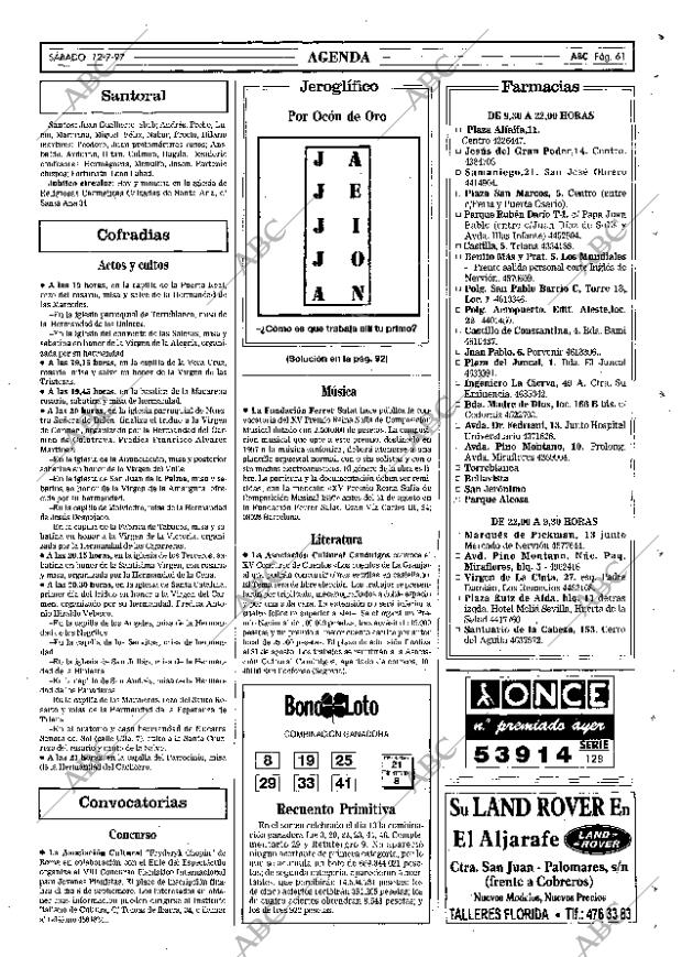 ABC SEVILLA 12-07-1997 página 61