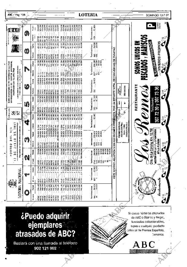 ABC MADRID 13-07-1997 página 108