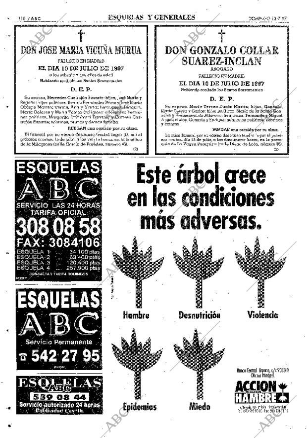 ABC MADRID 13-07-1997 página 110