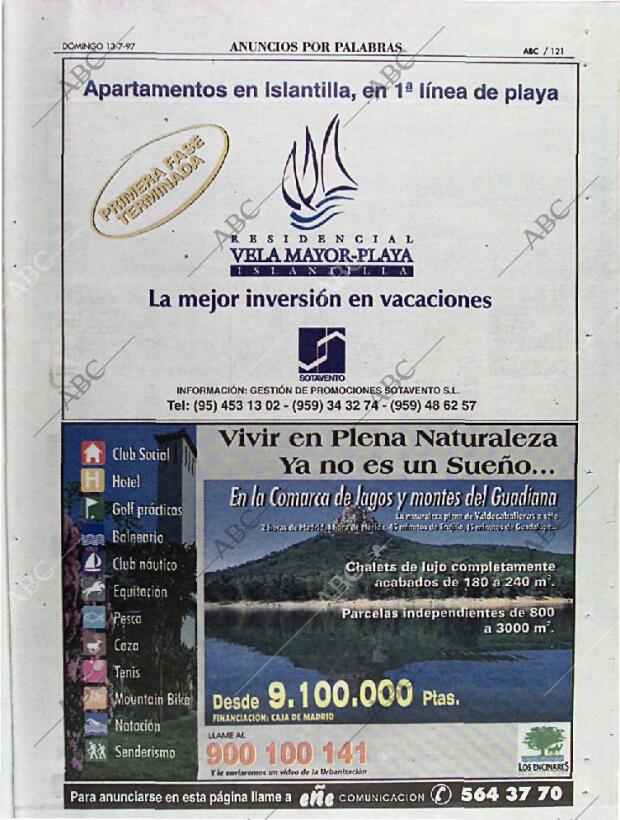ABC MADRID 13-07-1997 página 121