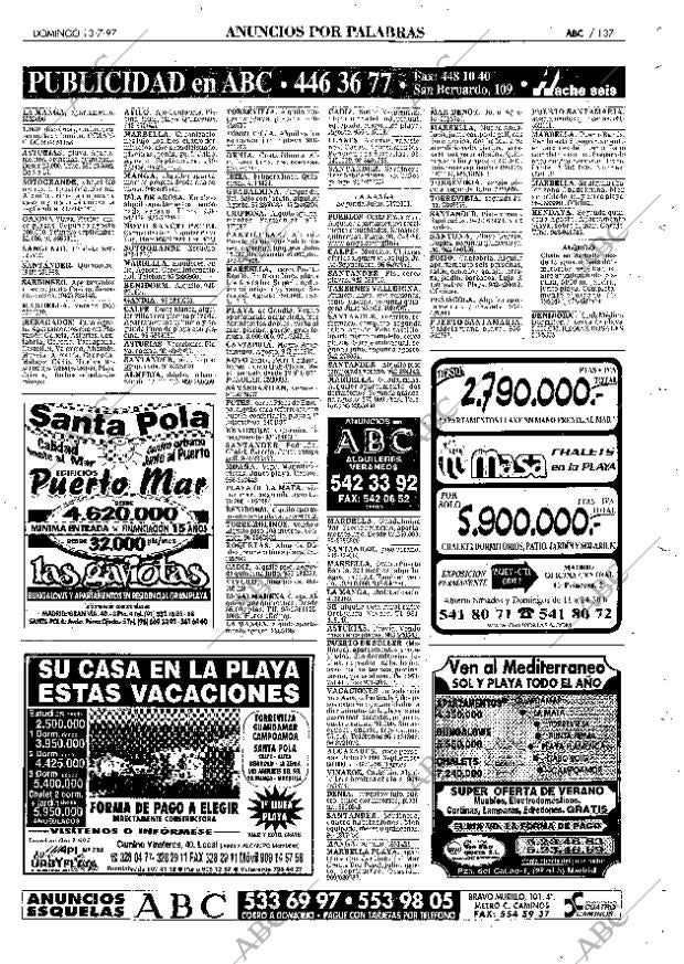 ABC MADRID 13-07-1997 página 137