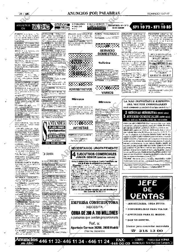 ABC MADRID 13-07-1997 página 138