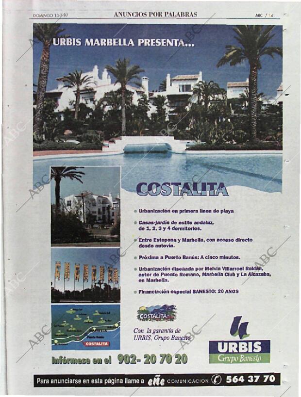 ABC MADRID 13-07-1997 página 141