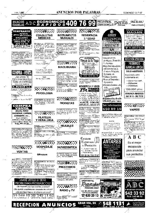 ABC MADRID 13-07-1997 página 144