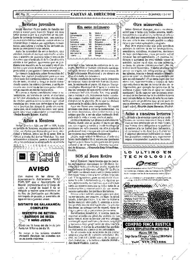ABC MADRID 13-07-1997 página 26