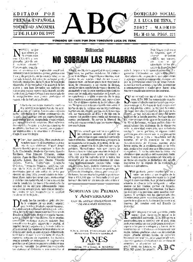 ABC MADRID 13-07-1997 página 3
