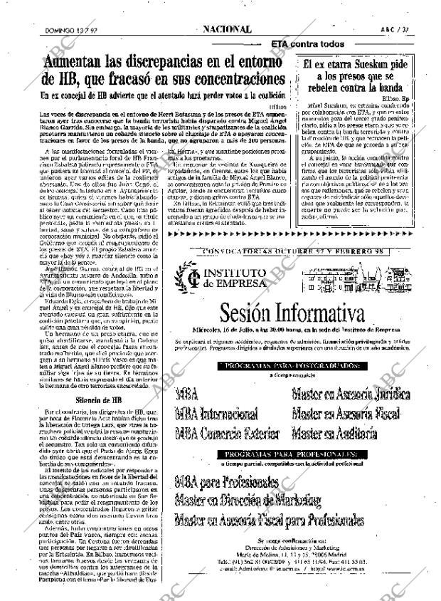 ABC MADRID 13-07-1997 página 37