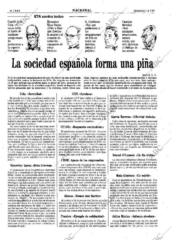 ABC MADRID 13-07-1997 página 44