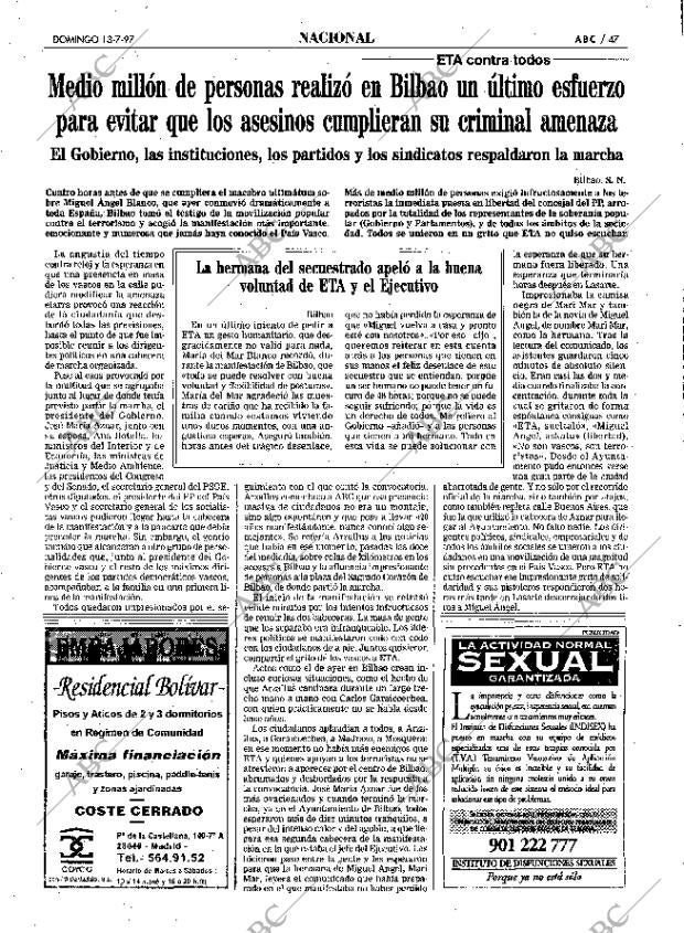 ABC MADRID 13-07-1997 página 47