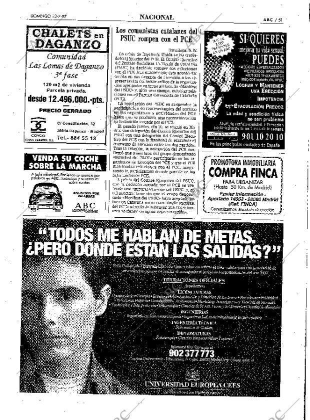ABC MADRID 13-07-1997 página 51