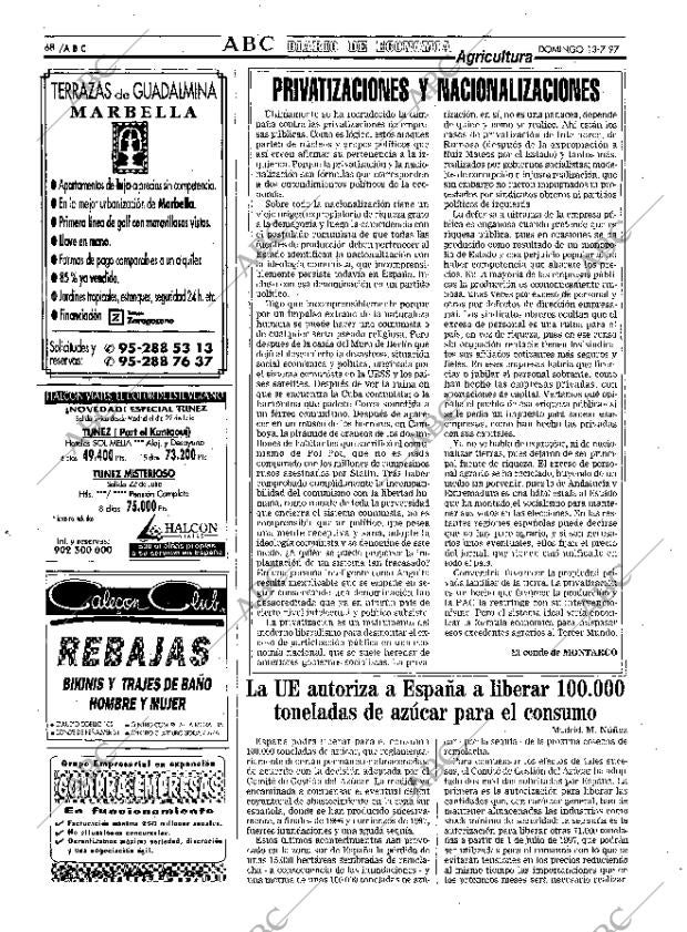 ABC MADRID 13-07-1997 página 68