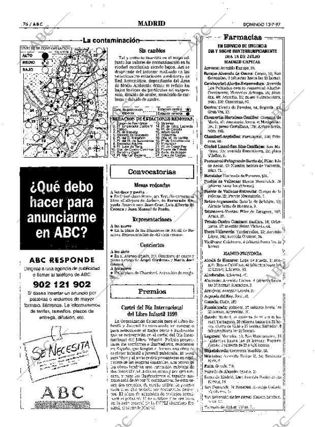ABC MADRID 13-07-1997 página 76
