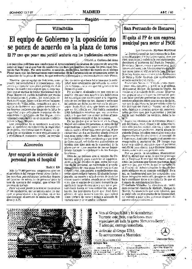 ABC MADRID 13-07-1997 página 83