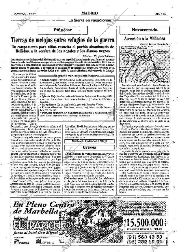 ABC MADRID 13-07-1997 página 85