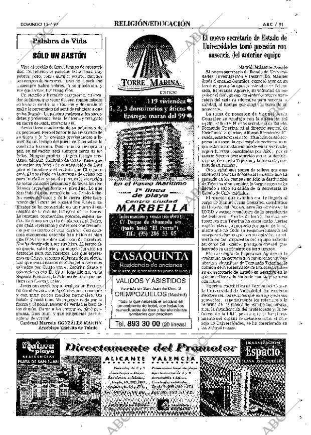 ABC MADRID 13-07-1997 página 91