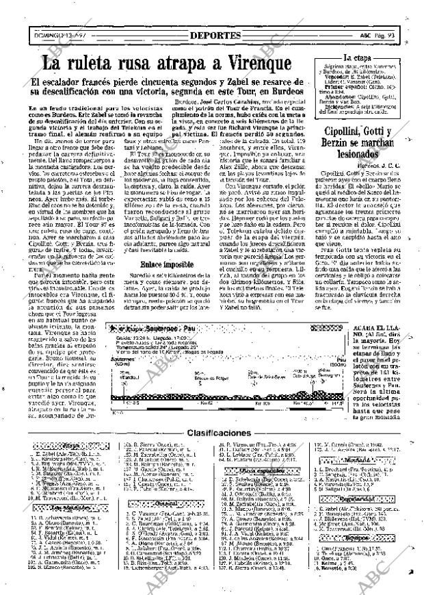 ABC MADRID 13-07-1997 página 93