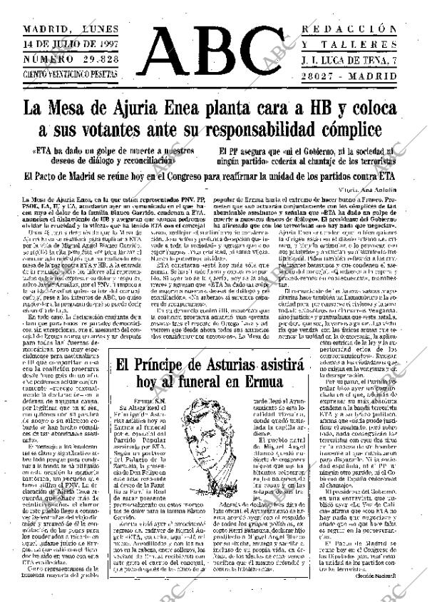 ABC MADRID 14-07-1997 página 19