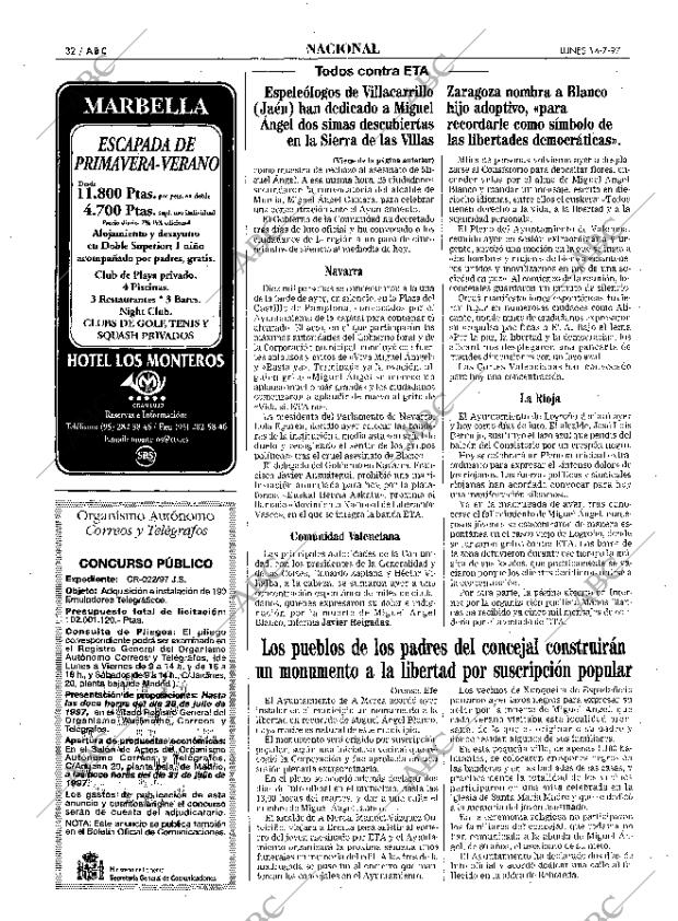 ABC MADRID 14-07-1997 página 32