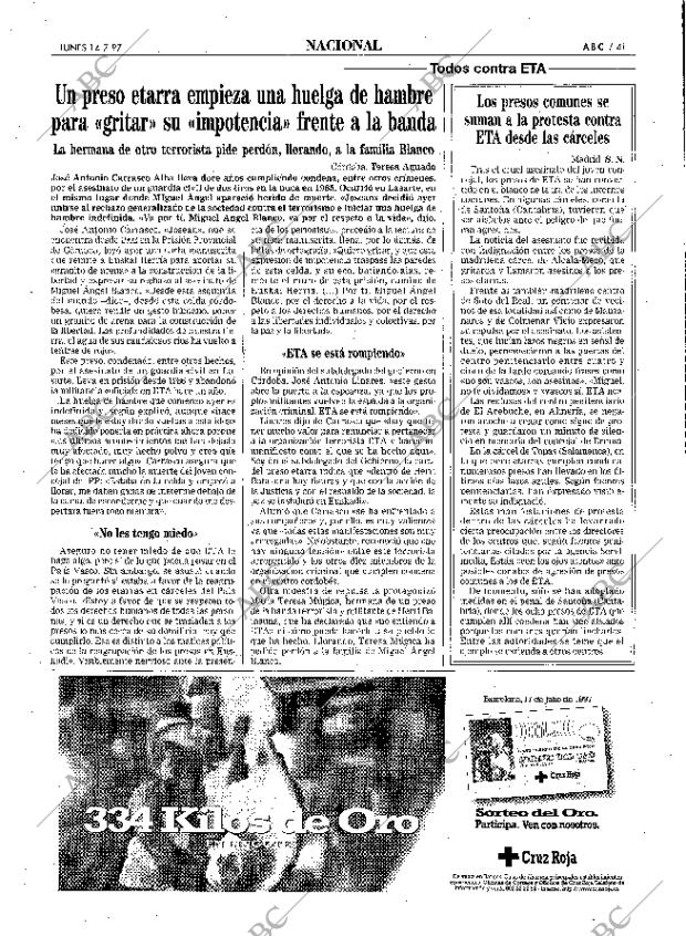 ABC MADRID 14-07-1997 página 41