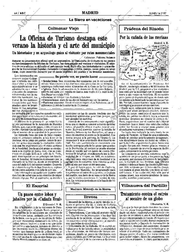 ABC MADRID 14-07-1997 página 64