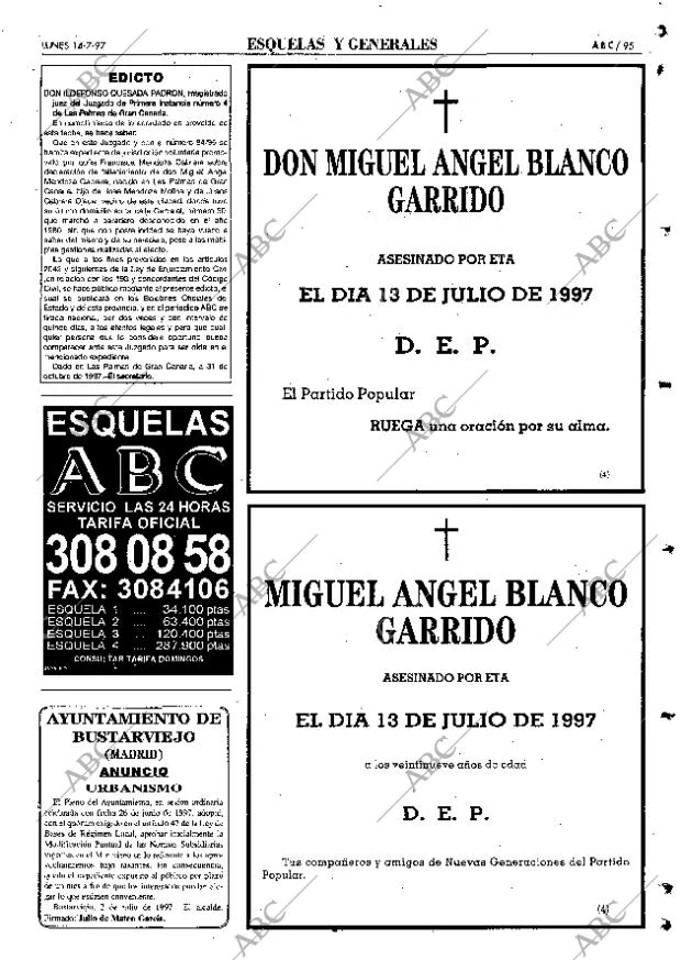 ABC MADRID 14-07-1997 página 95