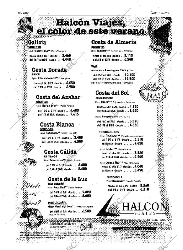 ABC SEVILLA 15-07-1997 página 40