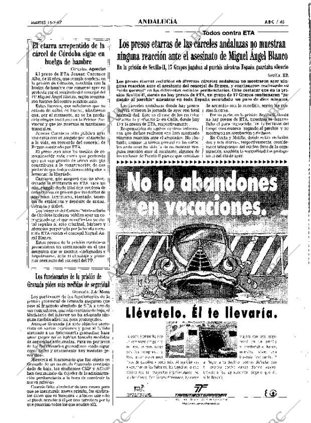 ABC SEVILLA 15-07-1997 página 45