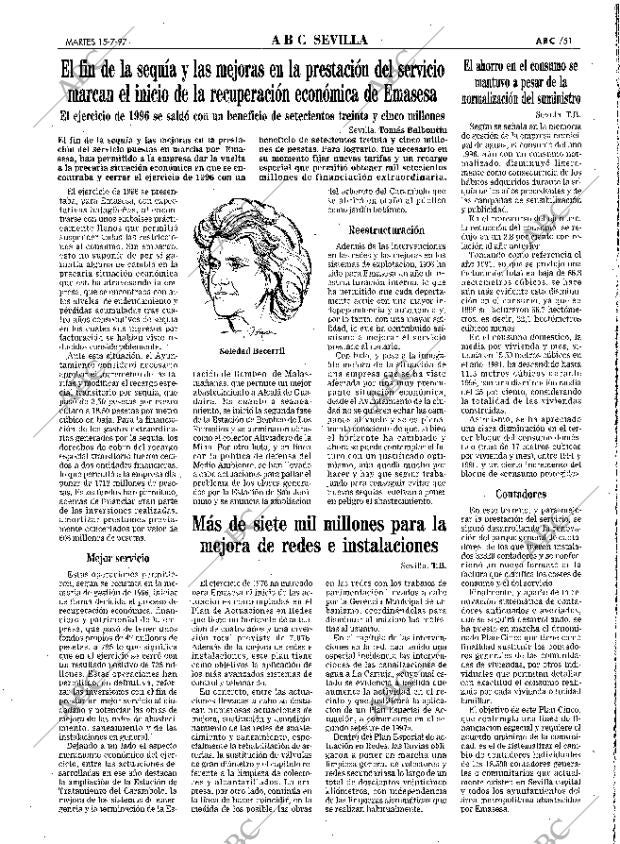 ABC SEVILLA 15-07-1997 página 51