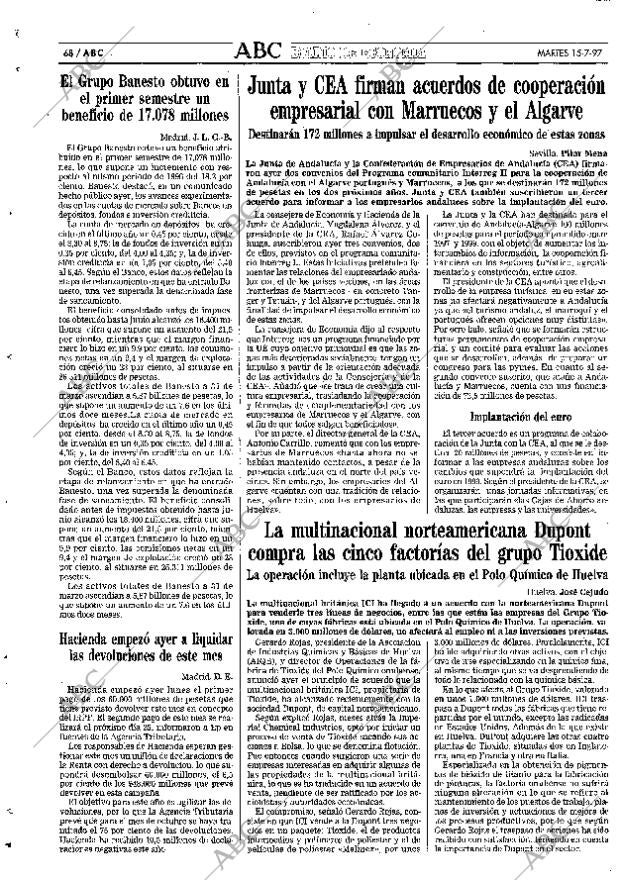 ABC SEVILLA 15-07-1997 página 68