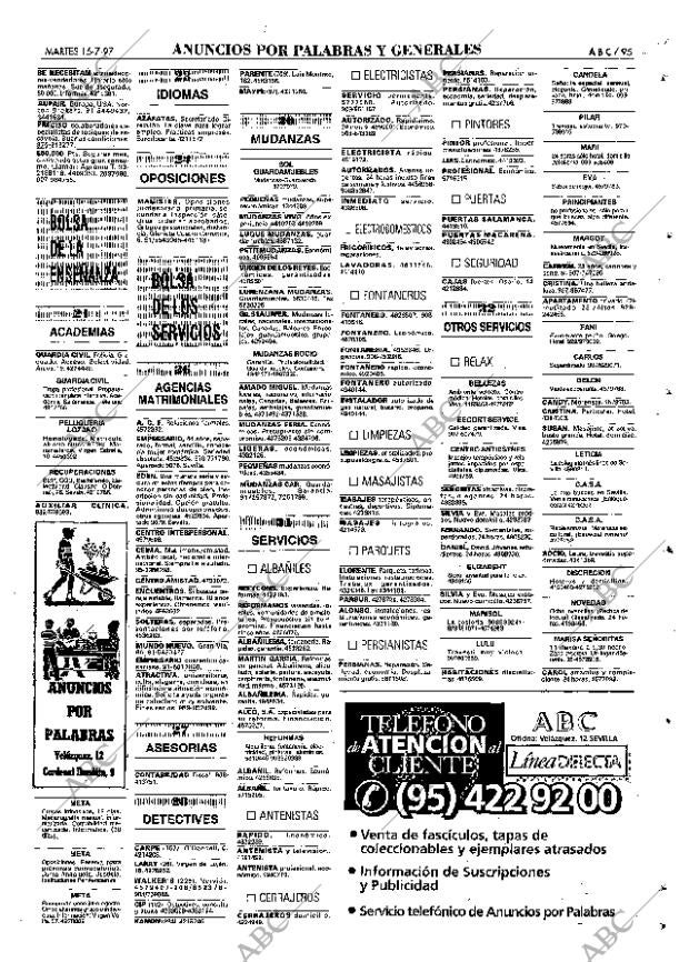 ABC SEVILLA 15-07-1997 página 95
