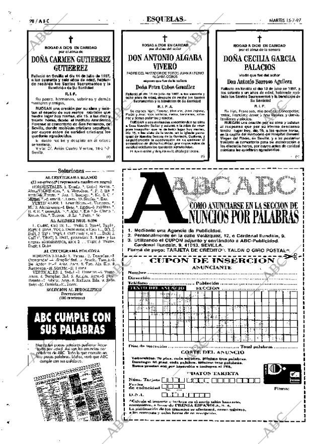 ABC SEVILLA 15-07-1997 página 98