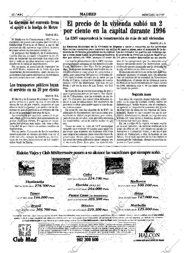 ABC MADRID 16-07-1997 página 62