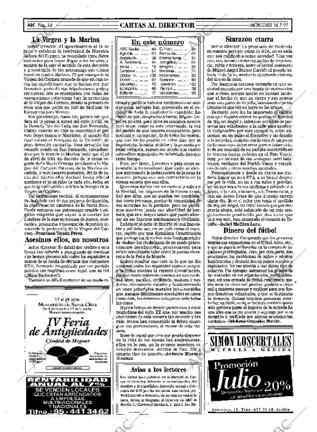 ABC SEVILLA 16-07-1997 página 16