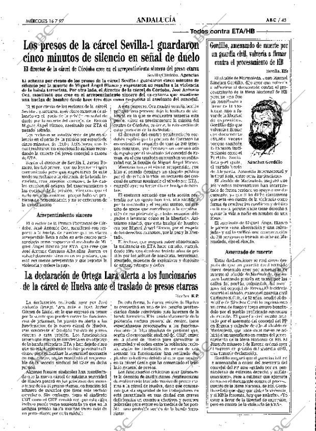 ABC SEVILLA 16-07-1997 página 45