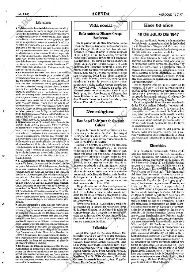 ABC SEVILLA 16-07-1997 página 62